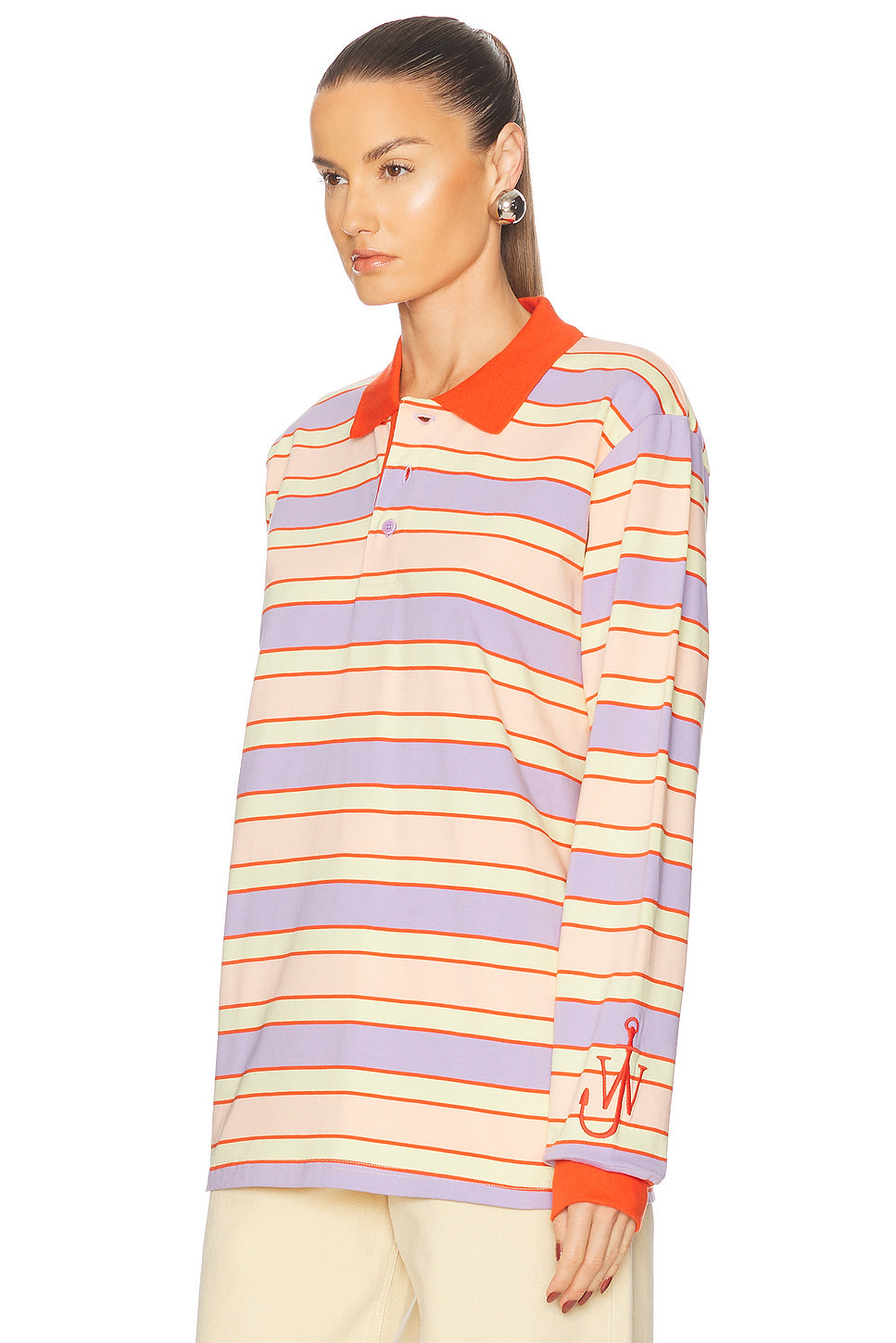 Long Sleeve Polo Top