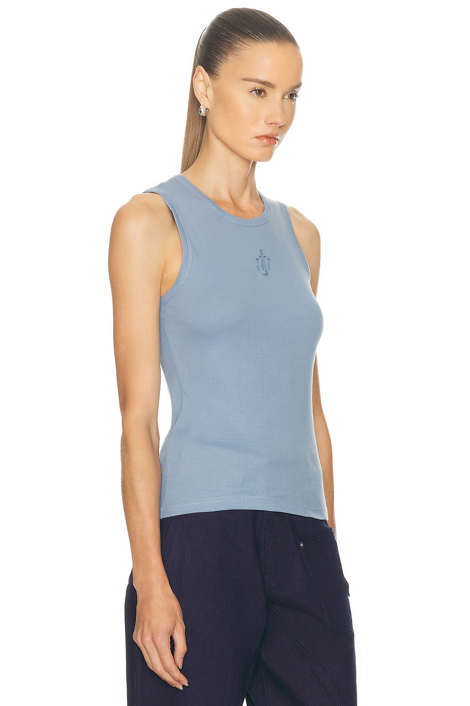 Anchor Embroidery Tank Top