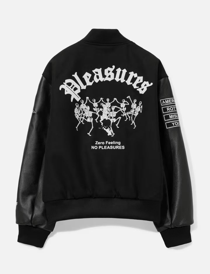 Zero X Pleasures Pleasures Varsity Jacket