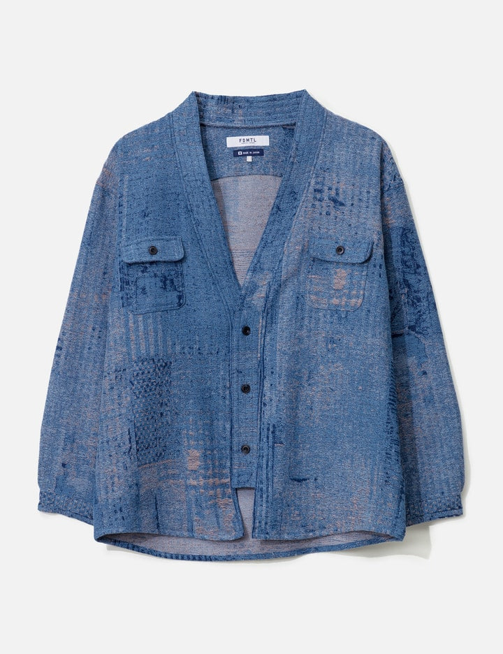 Boro Jaquard Haori Shirt 3YR Wash