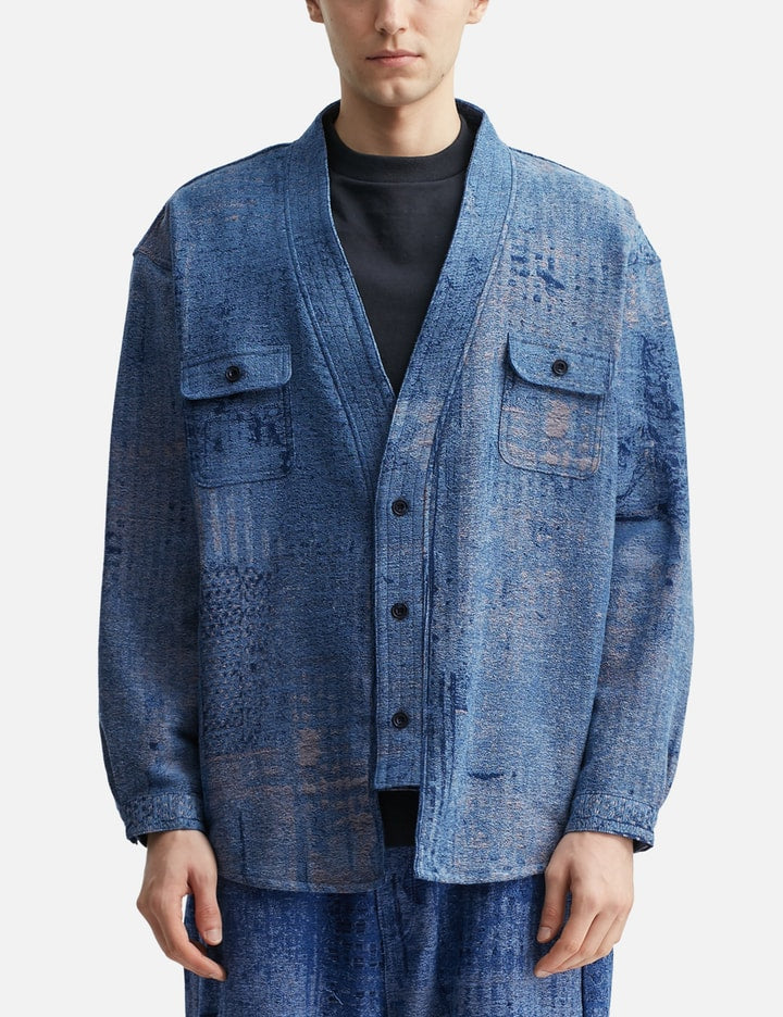 Boro Jaquard Haori Shirt 3YR Wash