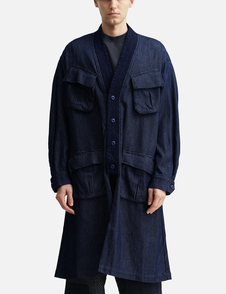 Haori Jungle Long Jacket Rinse