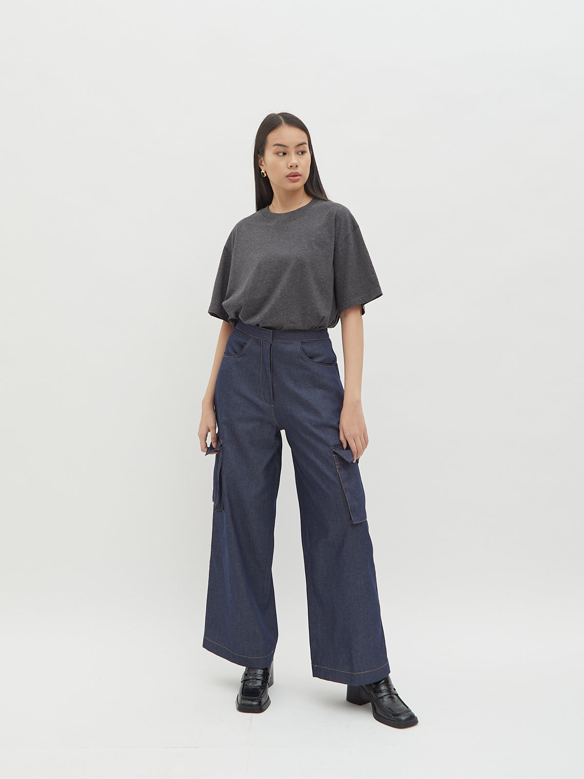 Jada Denim Cargo Pants - Velvet at Bobo