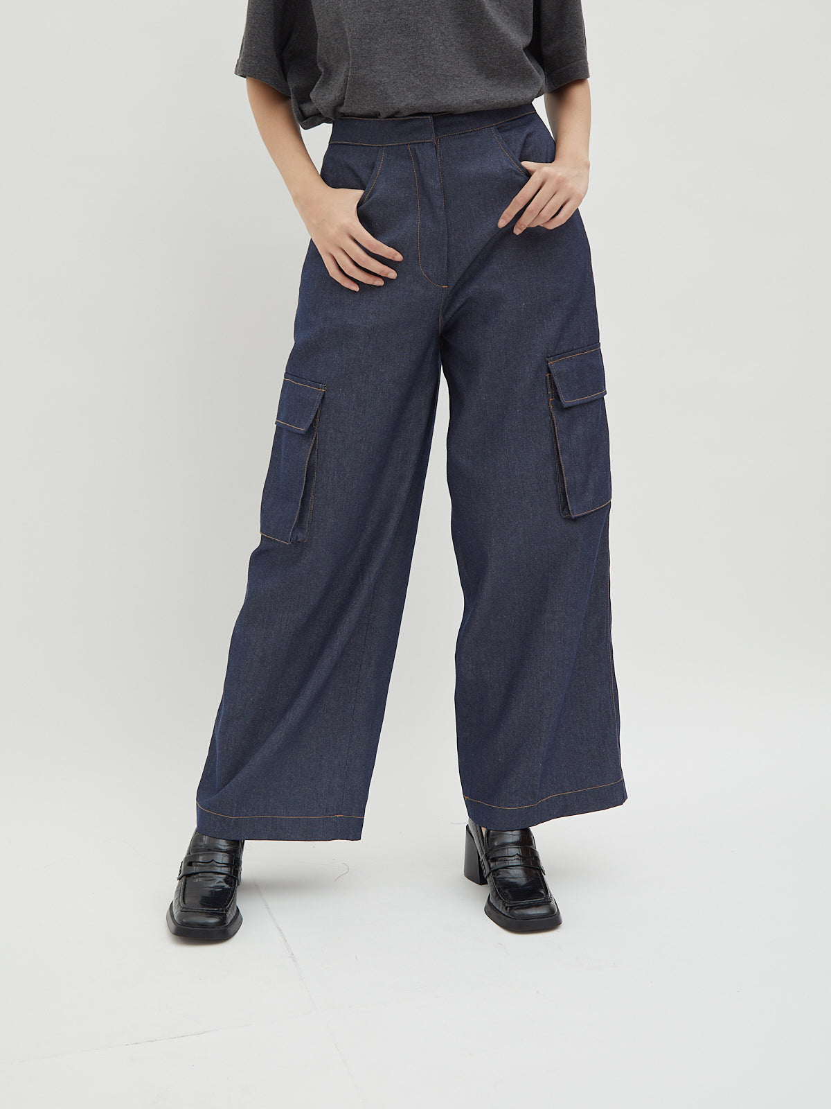 Jada Denim Cargo Pants - Velvet at Bobo