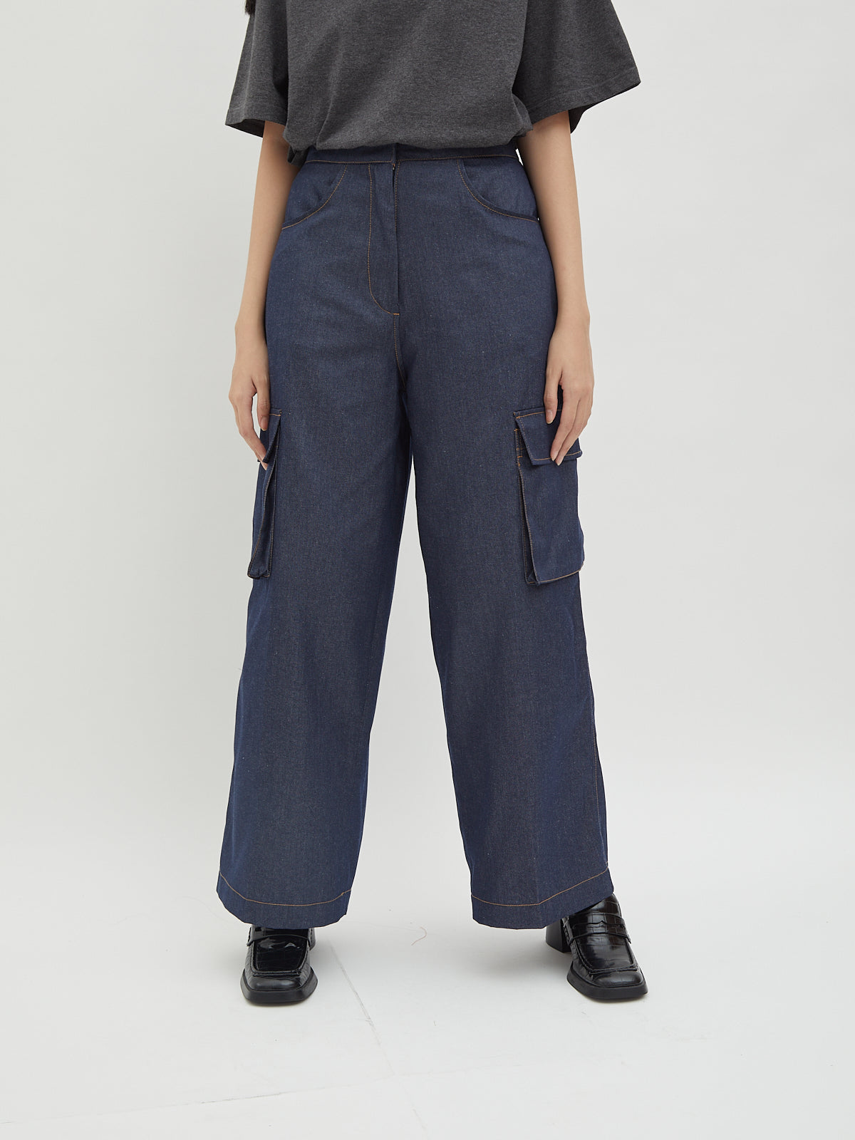 Jada Denim Cargo Pants - Velvet at Bobo