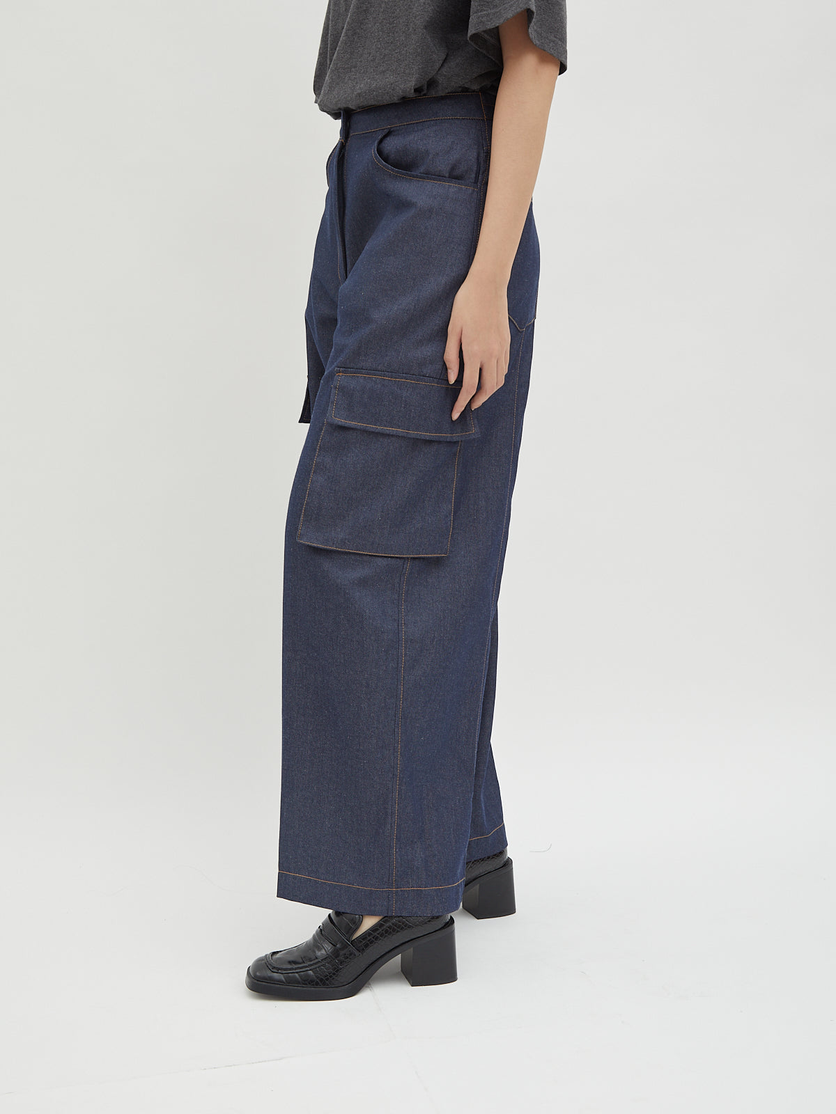 Jada Denim Cargo Pants - Velvet at Bobo