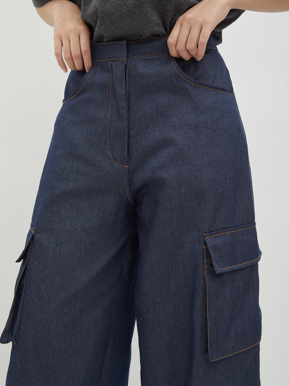 Jada Denim Cargo Pants - Velvet at Bobo