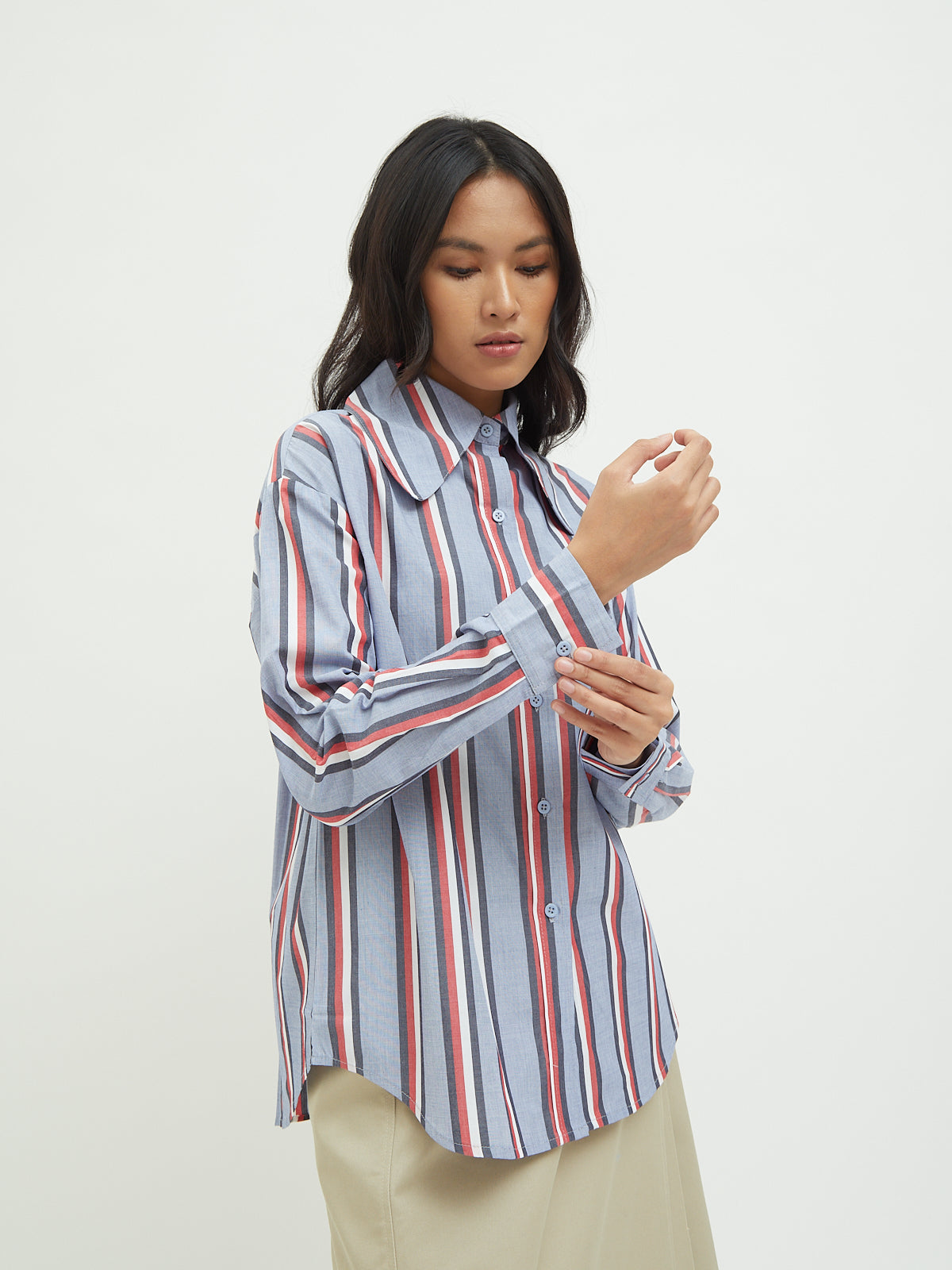 Jemima Curved Collar Shirt