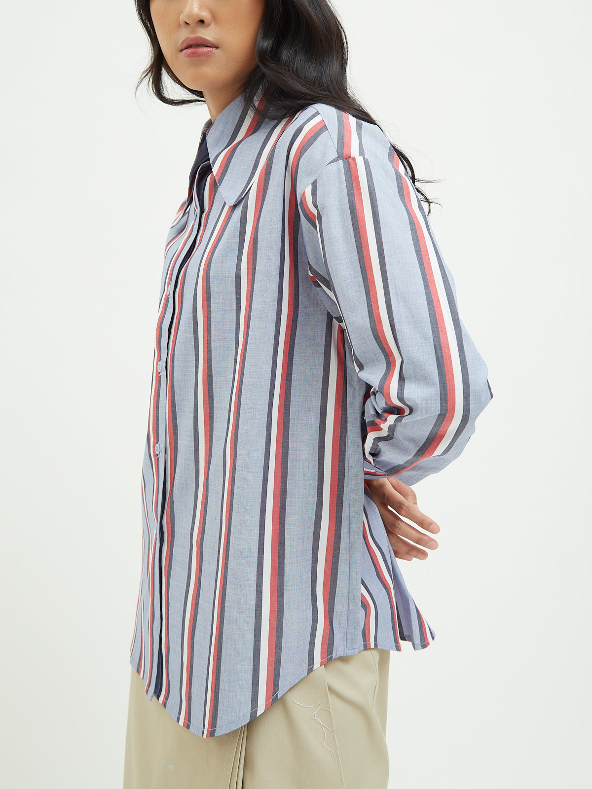 Jemima Curved Collar Shirt