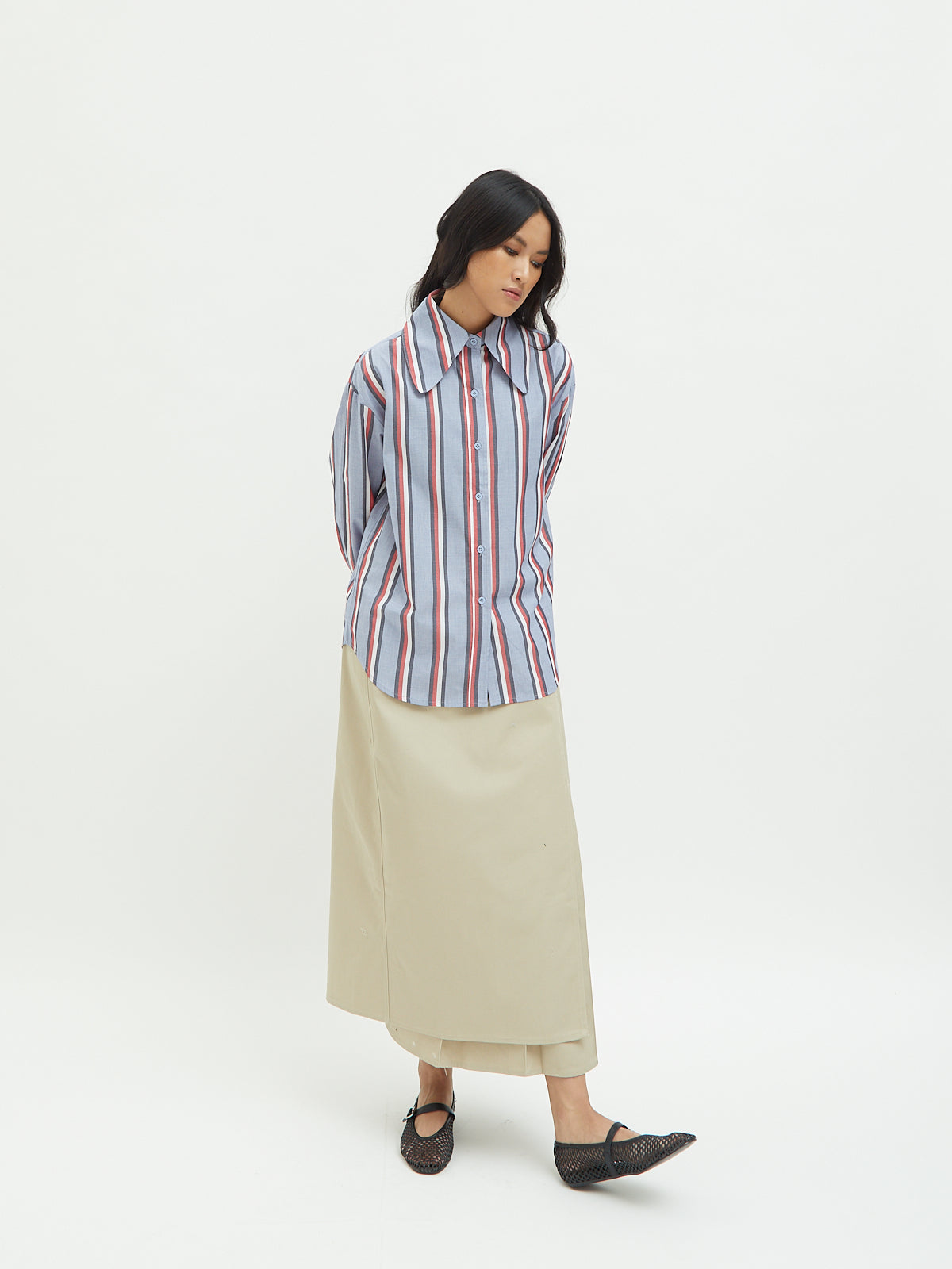 Jemima Curved Collar Shirt