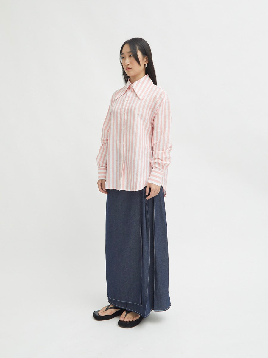 Jemima Curved Collar Shirt