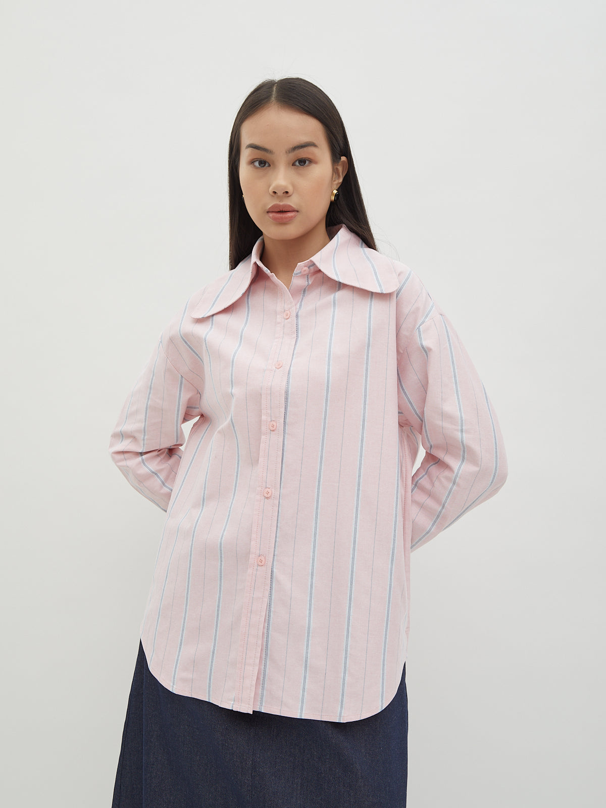 Jemima Curved Collar Shirt - Velvet at Bobo