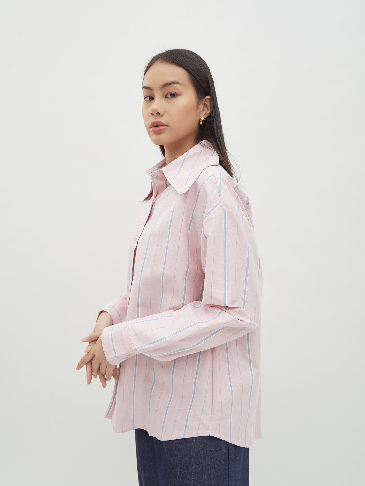 Jemima Curved Collar Shirt - Velvet at Bobo