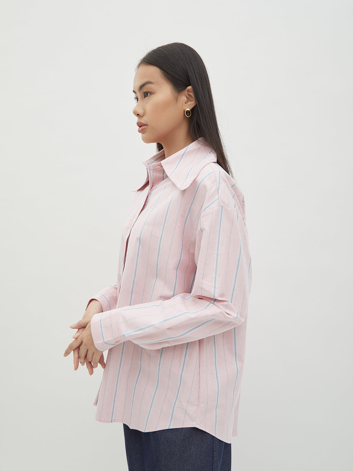 Jemima Curved Collar Shirt - Velvet at Bobo