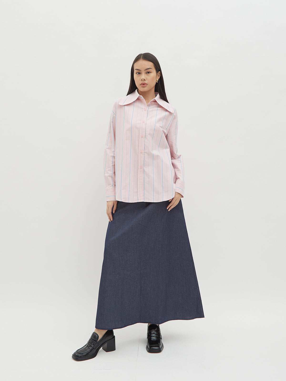 Jemima Curved Collar Shirt - Velvet at Bobo