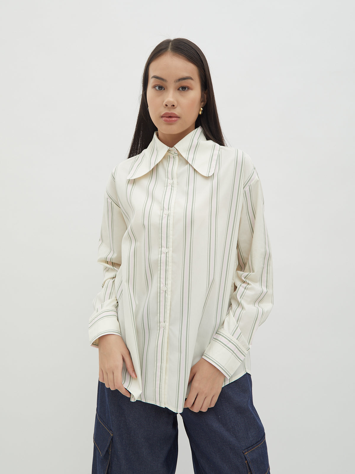 Jemima Curved Collar Shirt - Velvet at Bobo