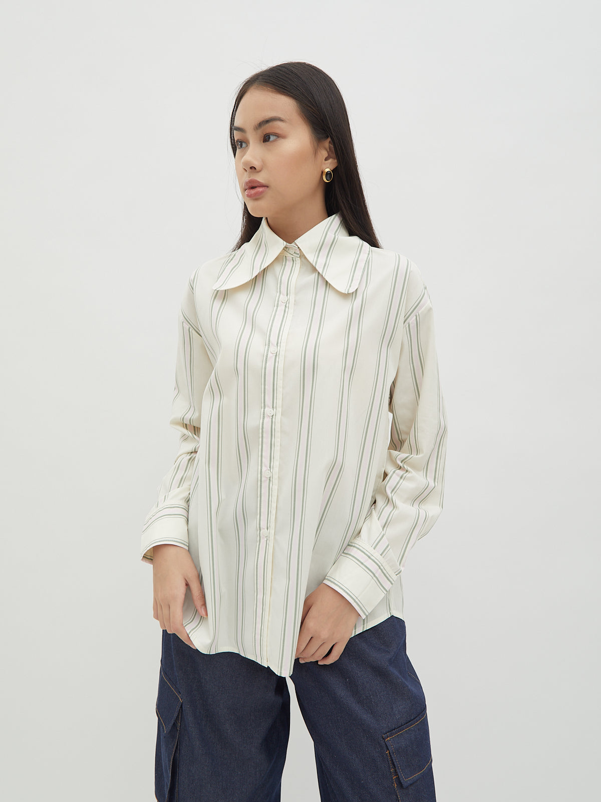 Jemima Curved Collar Shirt - Velvet at Bobo