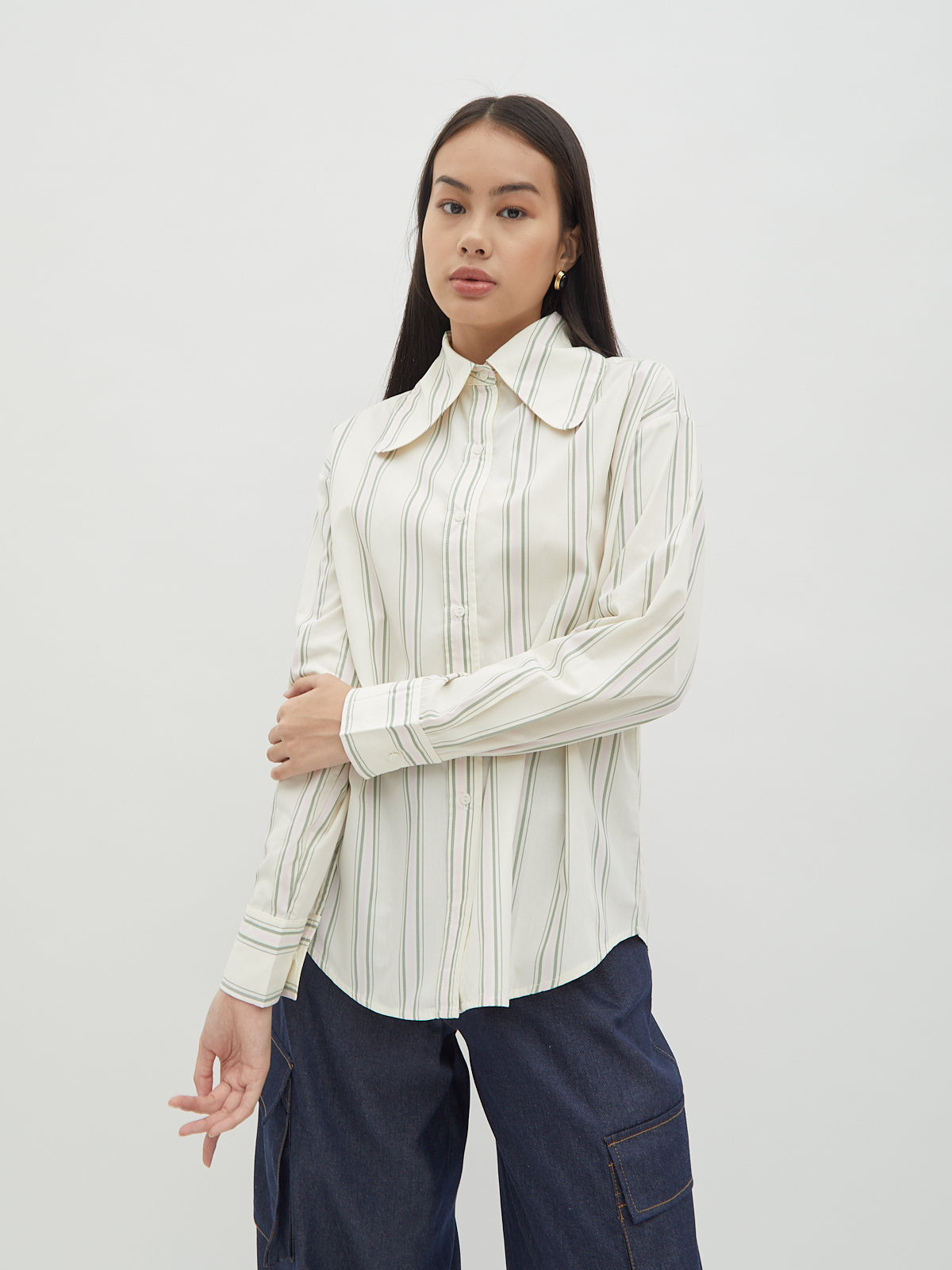 Jemima Curved Collar Shirt - Velvet at Bobo