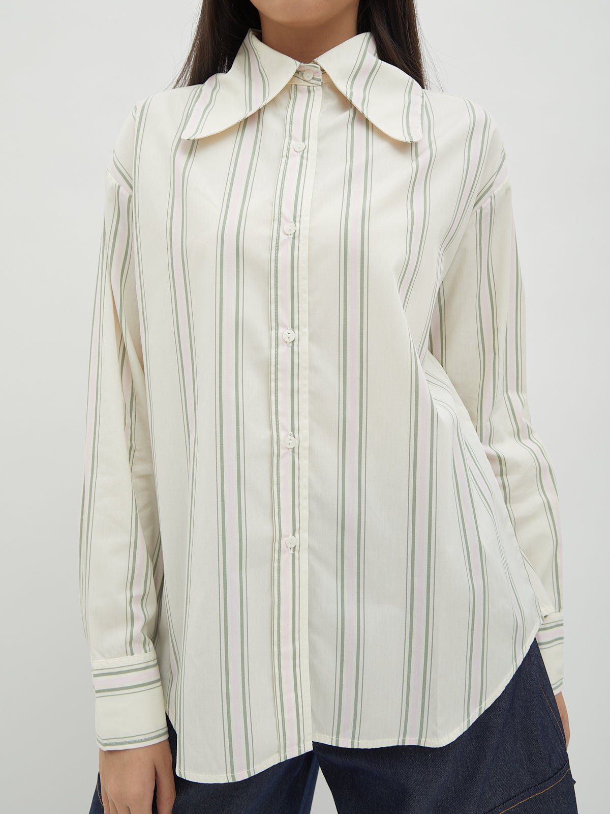 Jemima Curved Collar Shirt - Velvet at Bobo