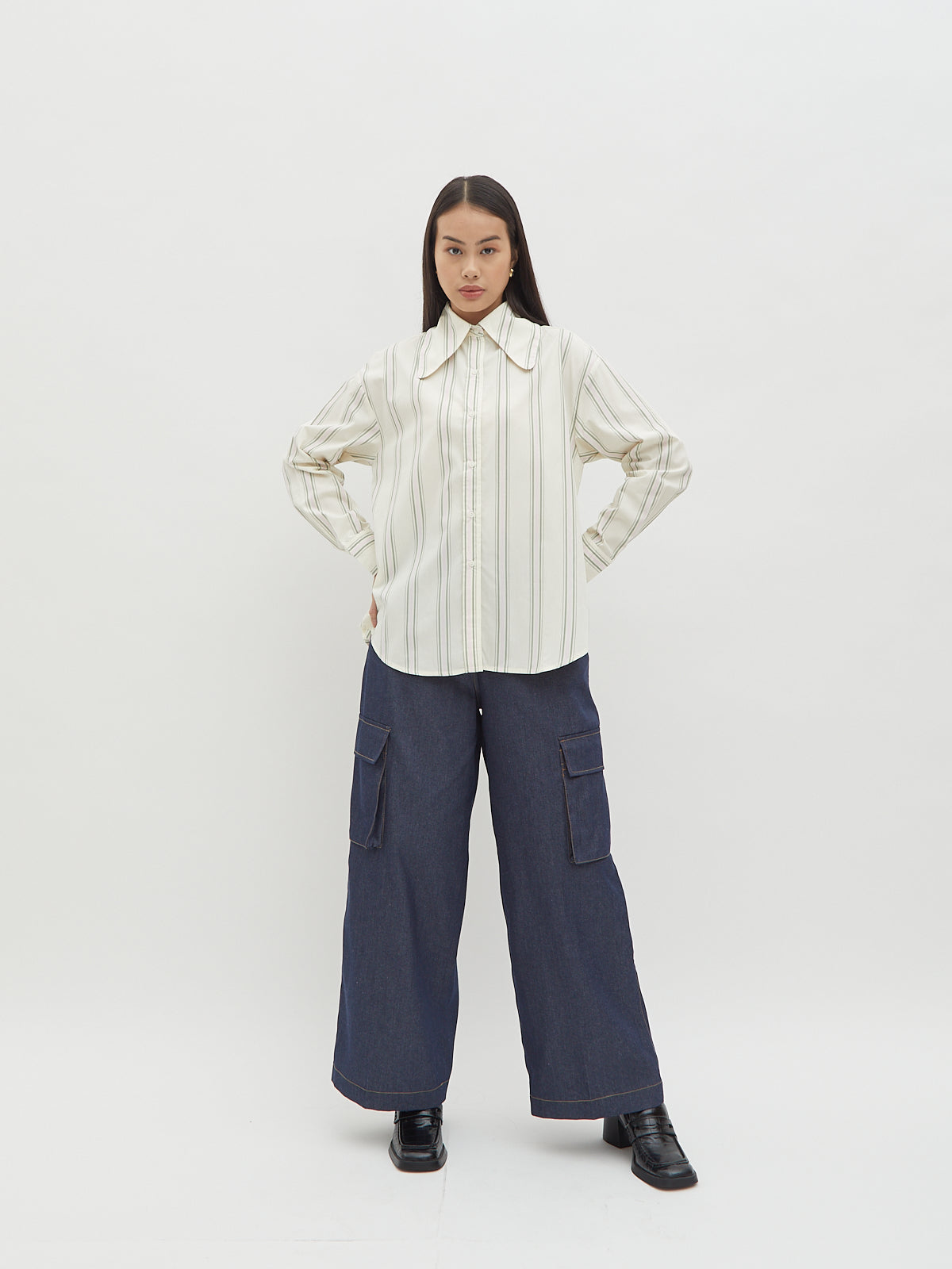 Jemima Curved Collar Shirt - Velvet at Bobo