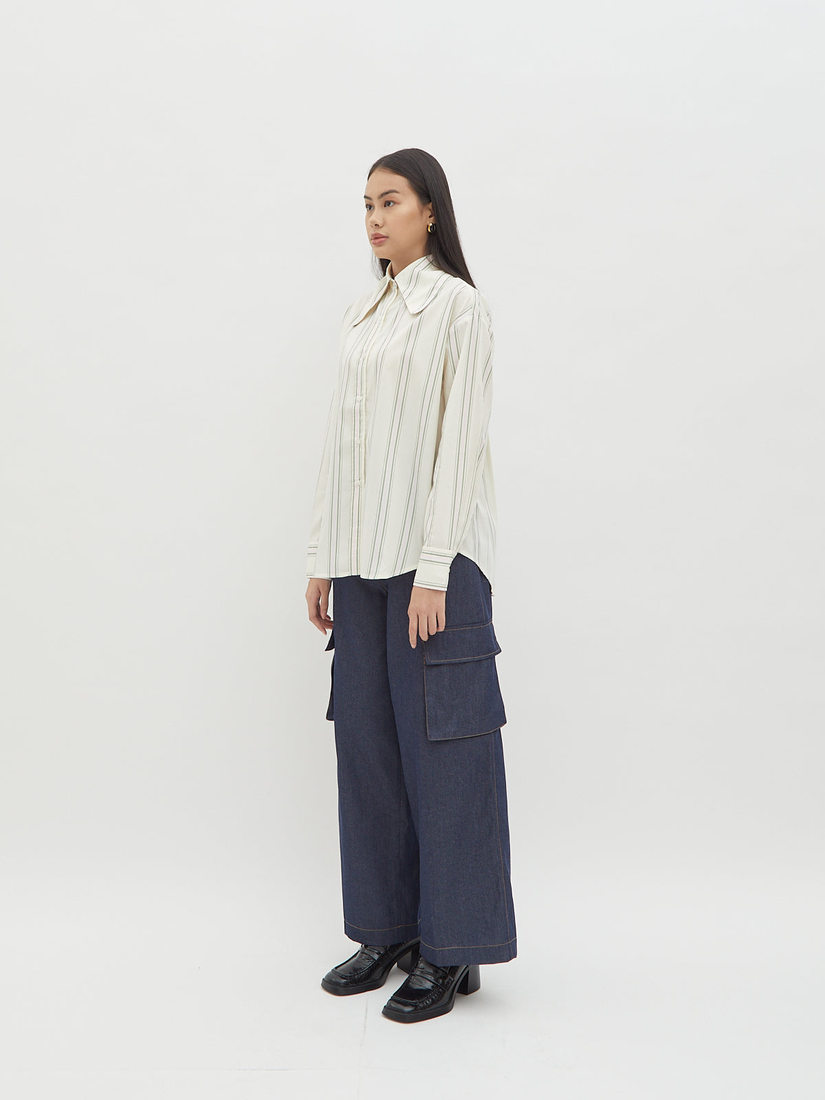 Jemima Curved Collar Shirt - Velvet at Bobo