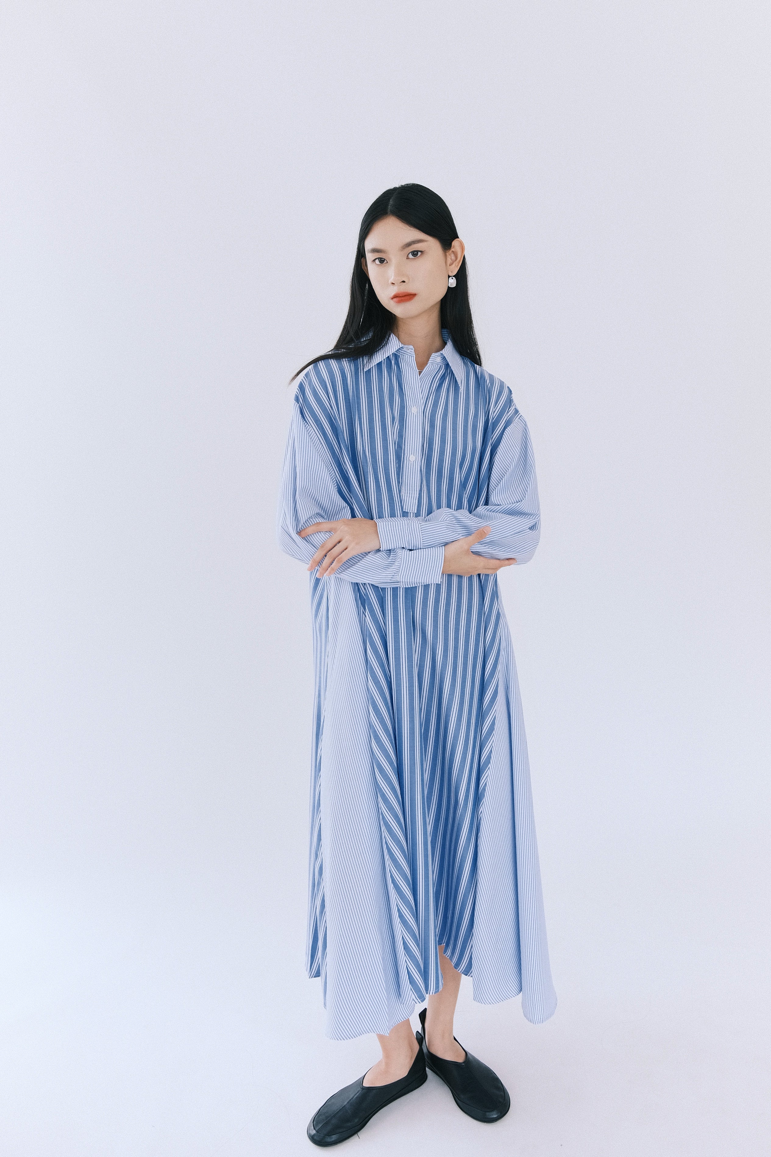 Jihan Shirt Dress with Collar