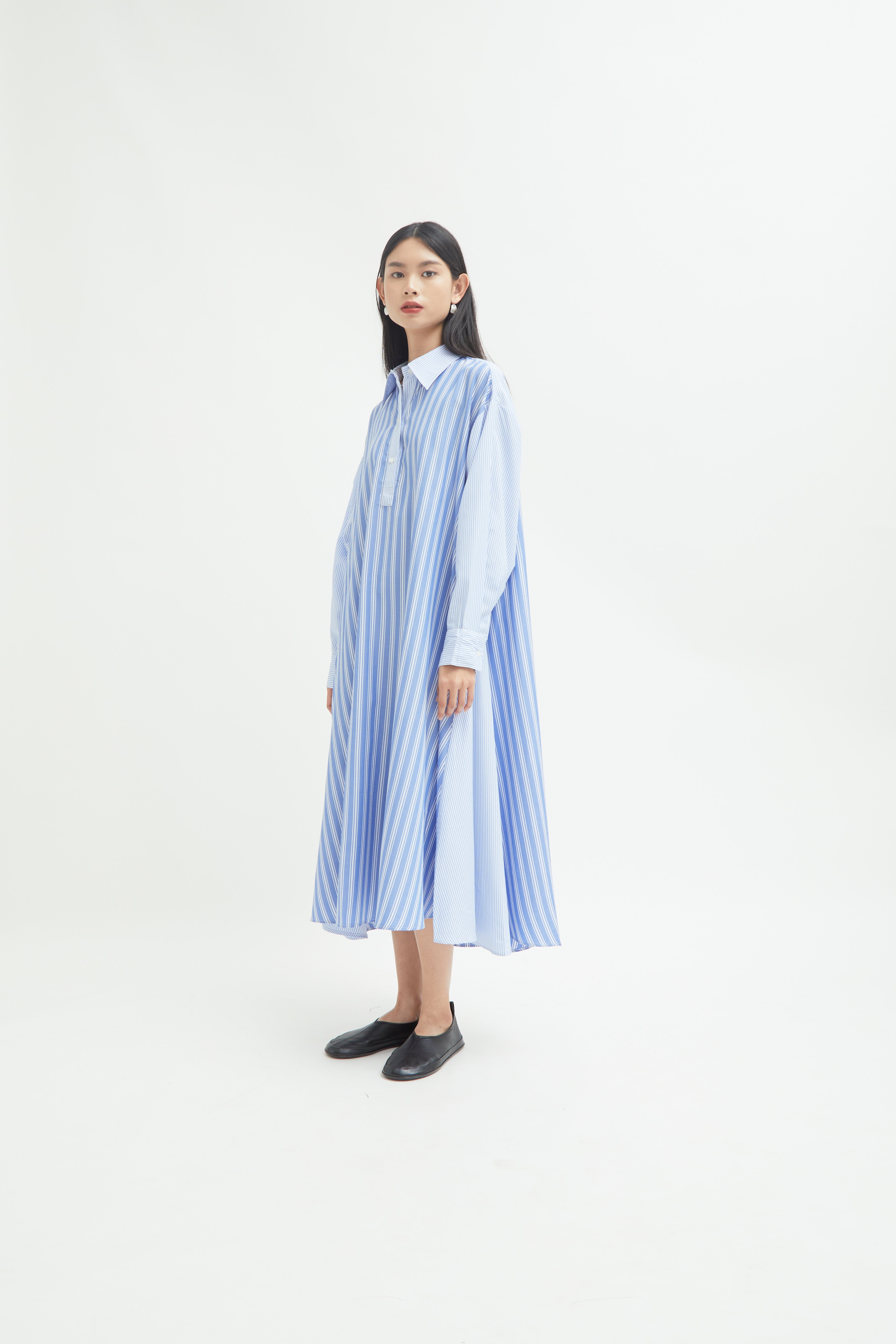 Jihan Shirt Dress with Collar