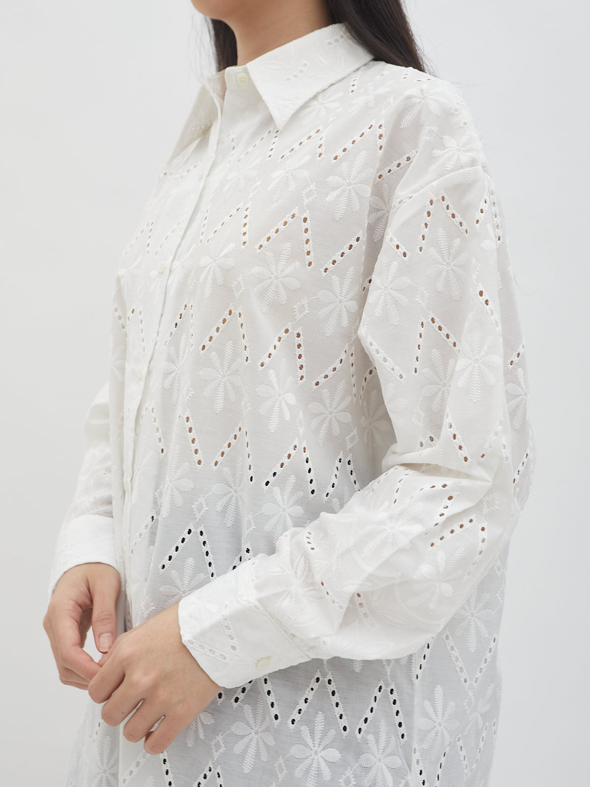 Zakia Embroidery Shirt Dress