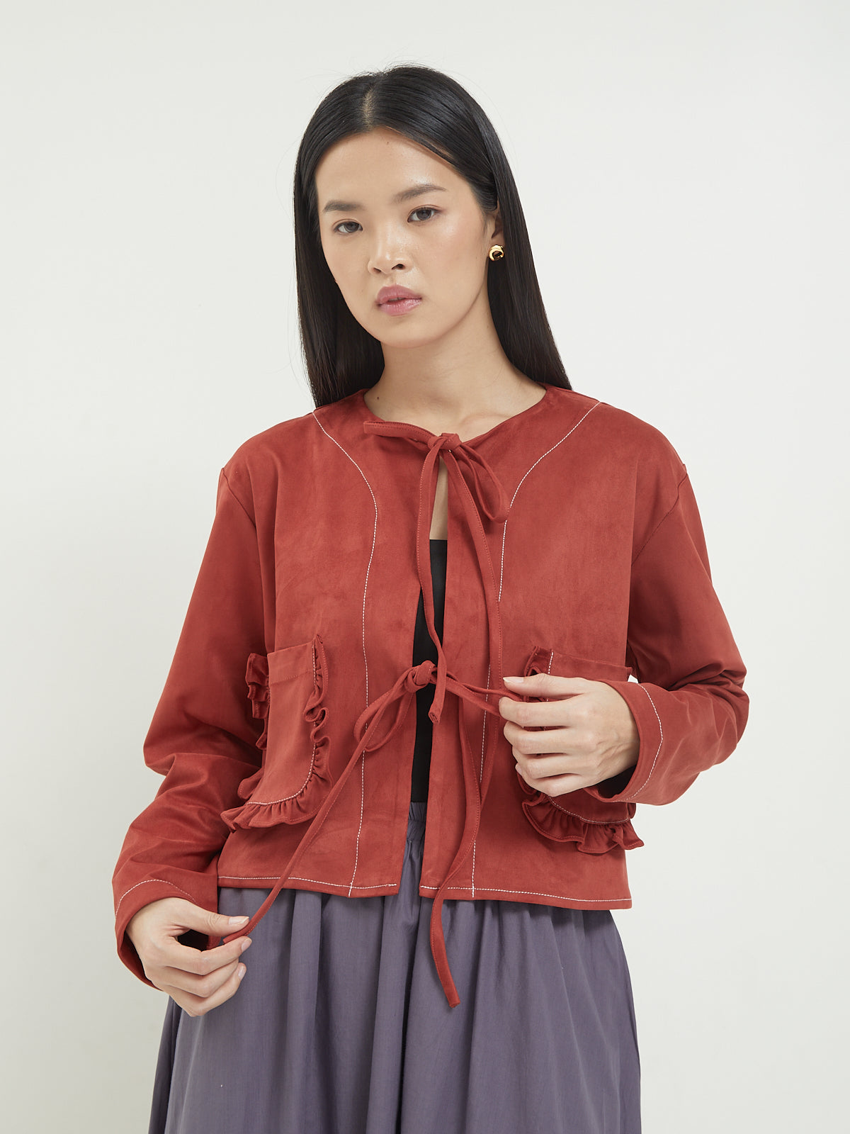 Diona Pocket ruffle outer