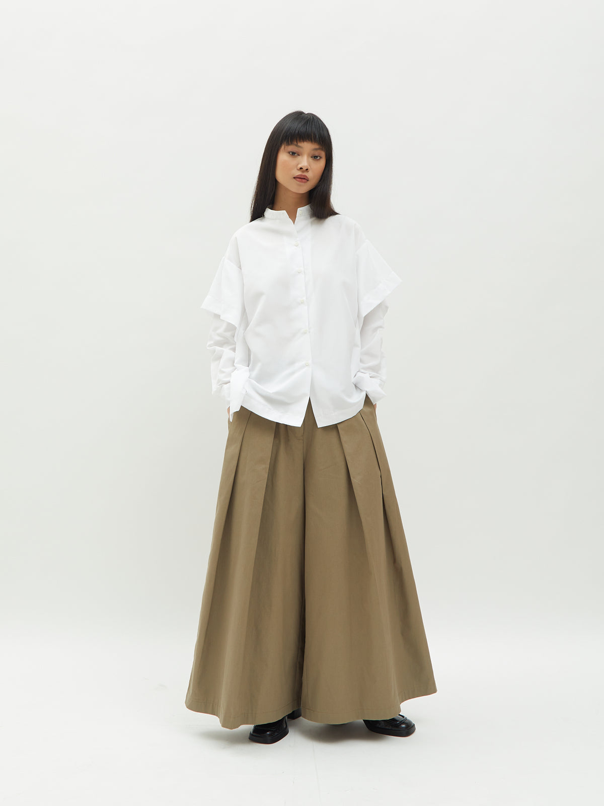 Aluna Side Ruffle Shirt