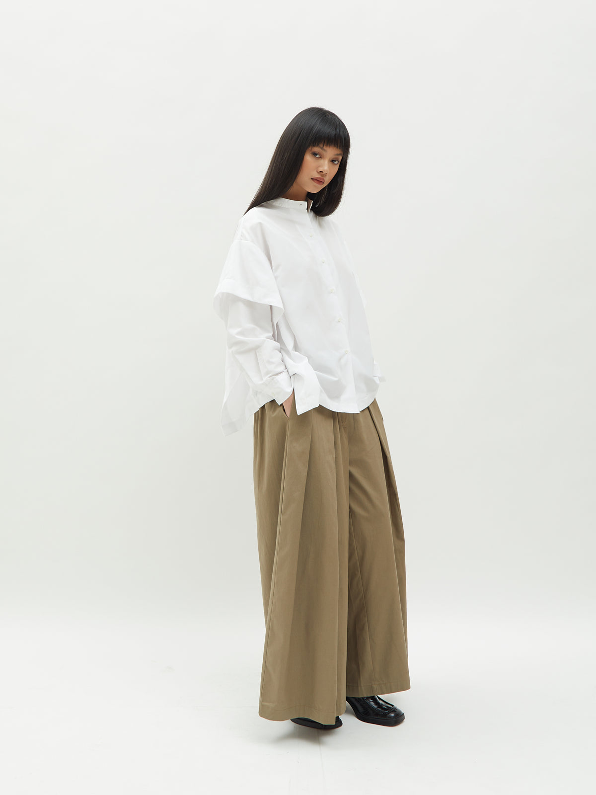 Aluna Side Ruffle Shirt