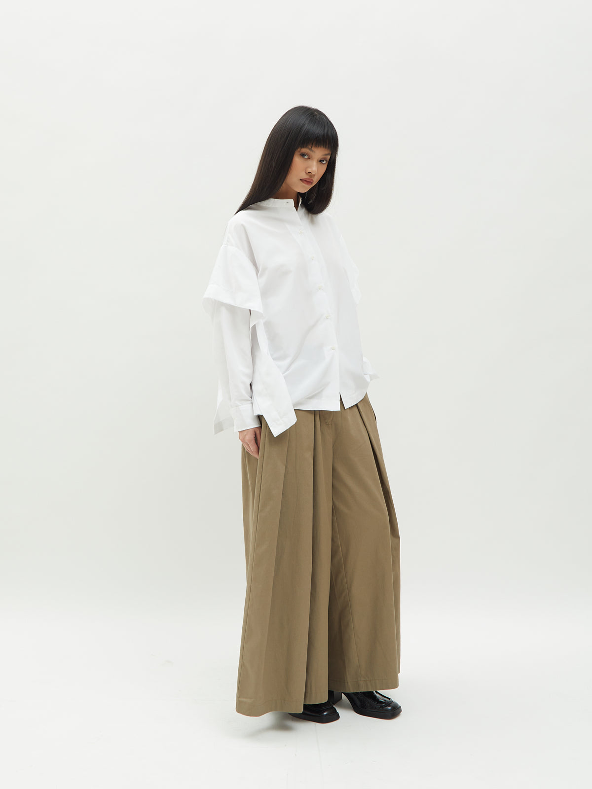 Aluna Side Ruffle Shirt