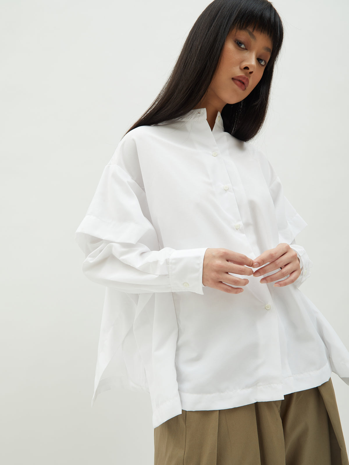 Aluna Side Ruffle Shirt