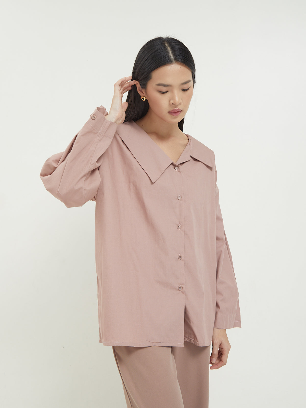 Isvara Asymmetric Collar Shirt