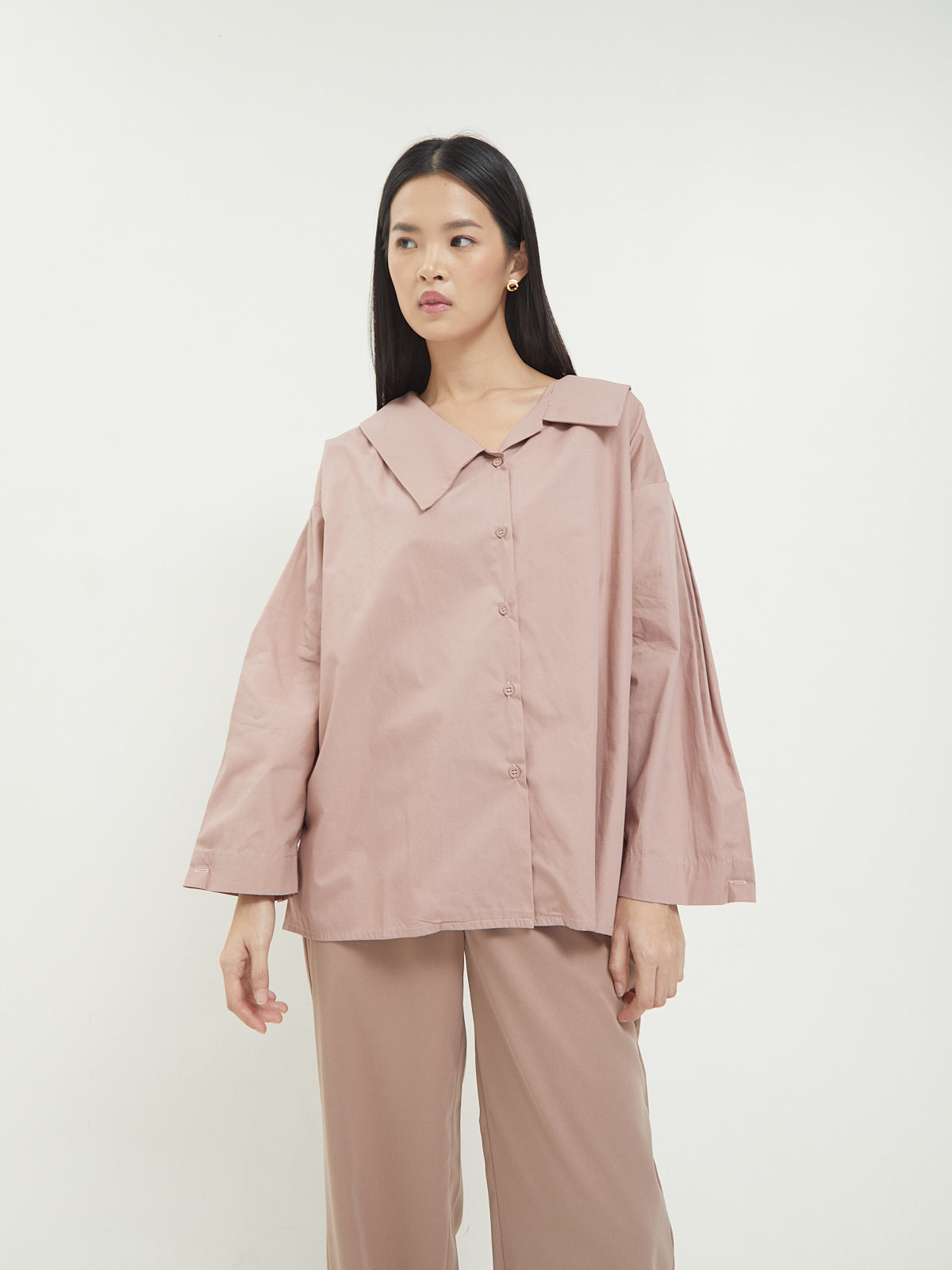 Isvara Asymmetric Collar Shirt