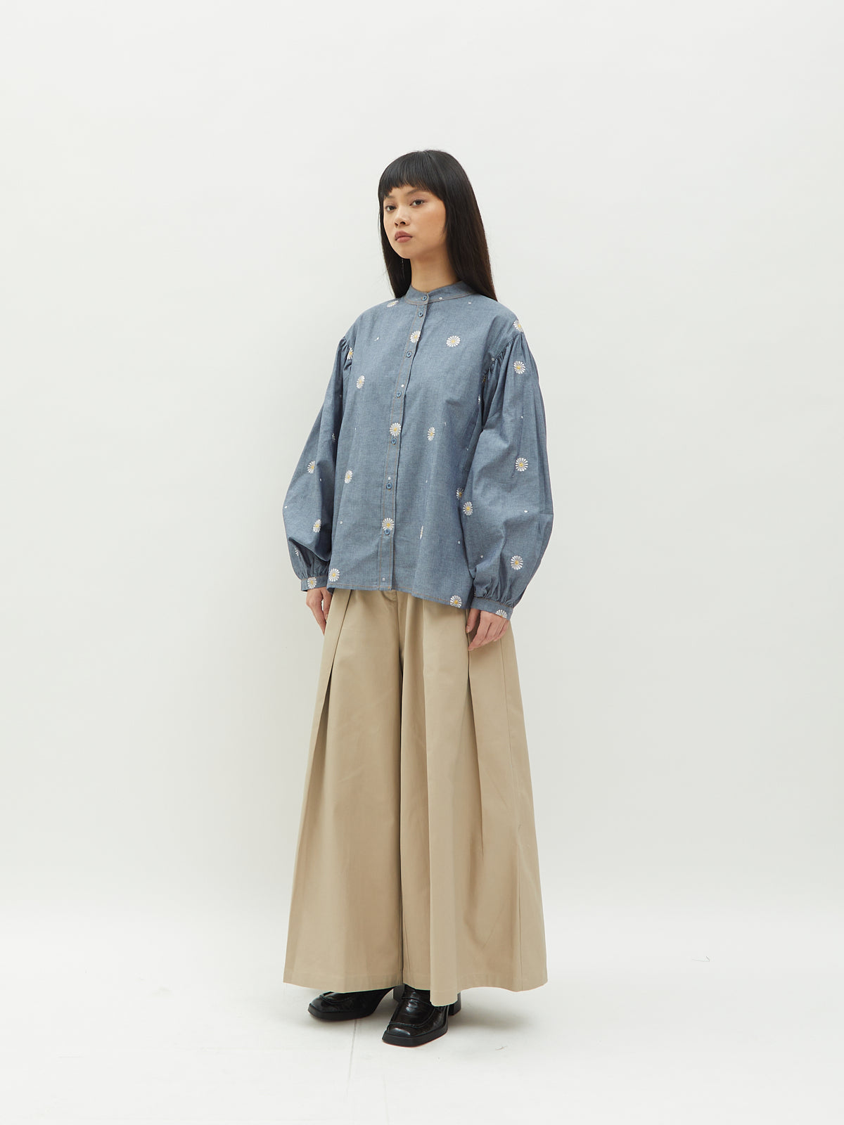 Monita Puffy Denim Shirt