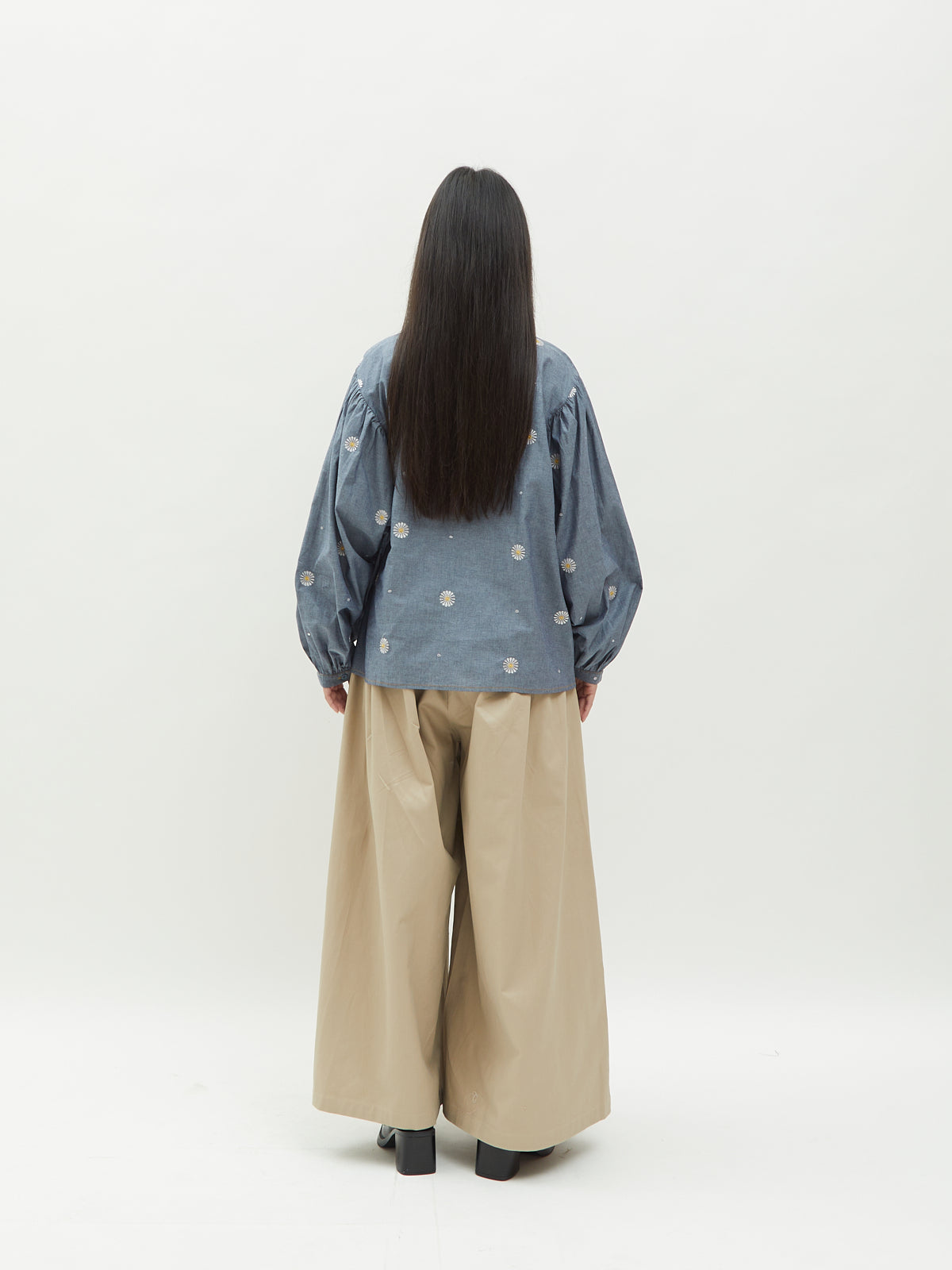 Monita Puffy Denim Shirt