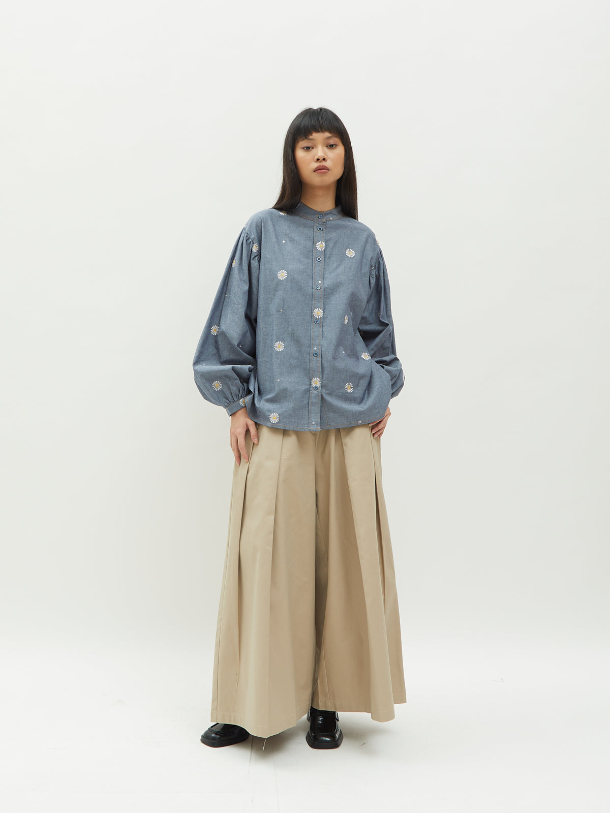 Monita Puffy Denim Shirt