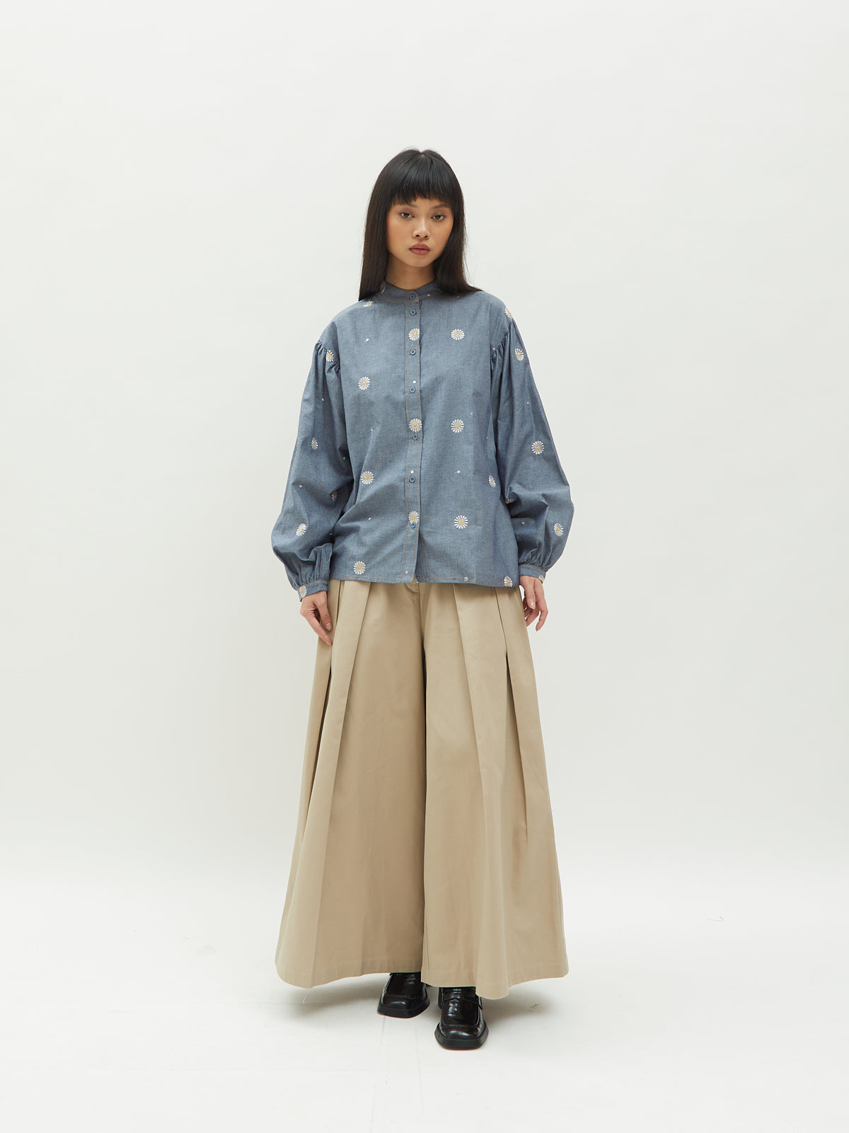 Monita Puffy Denim Shirt