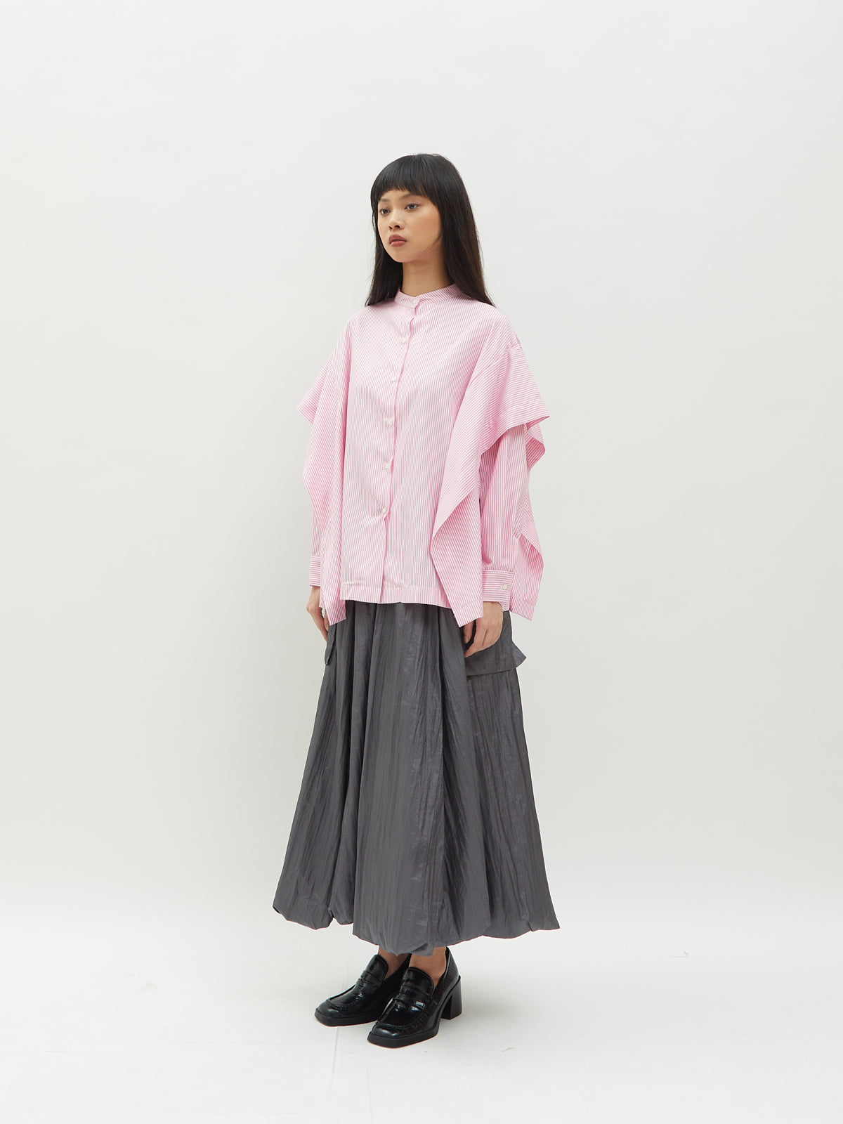 Aluna Side Ruffle Shirt