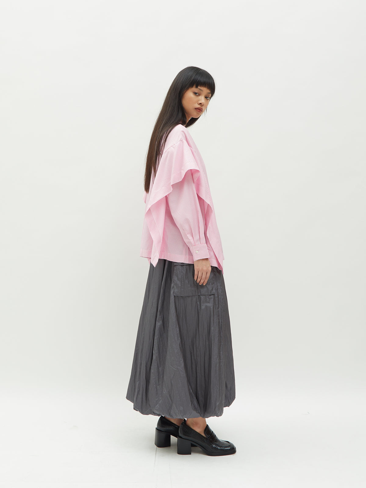 Aluna Side Ruffle Shirt