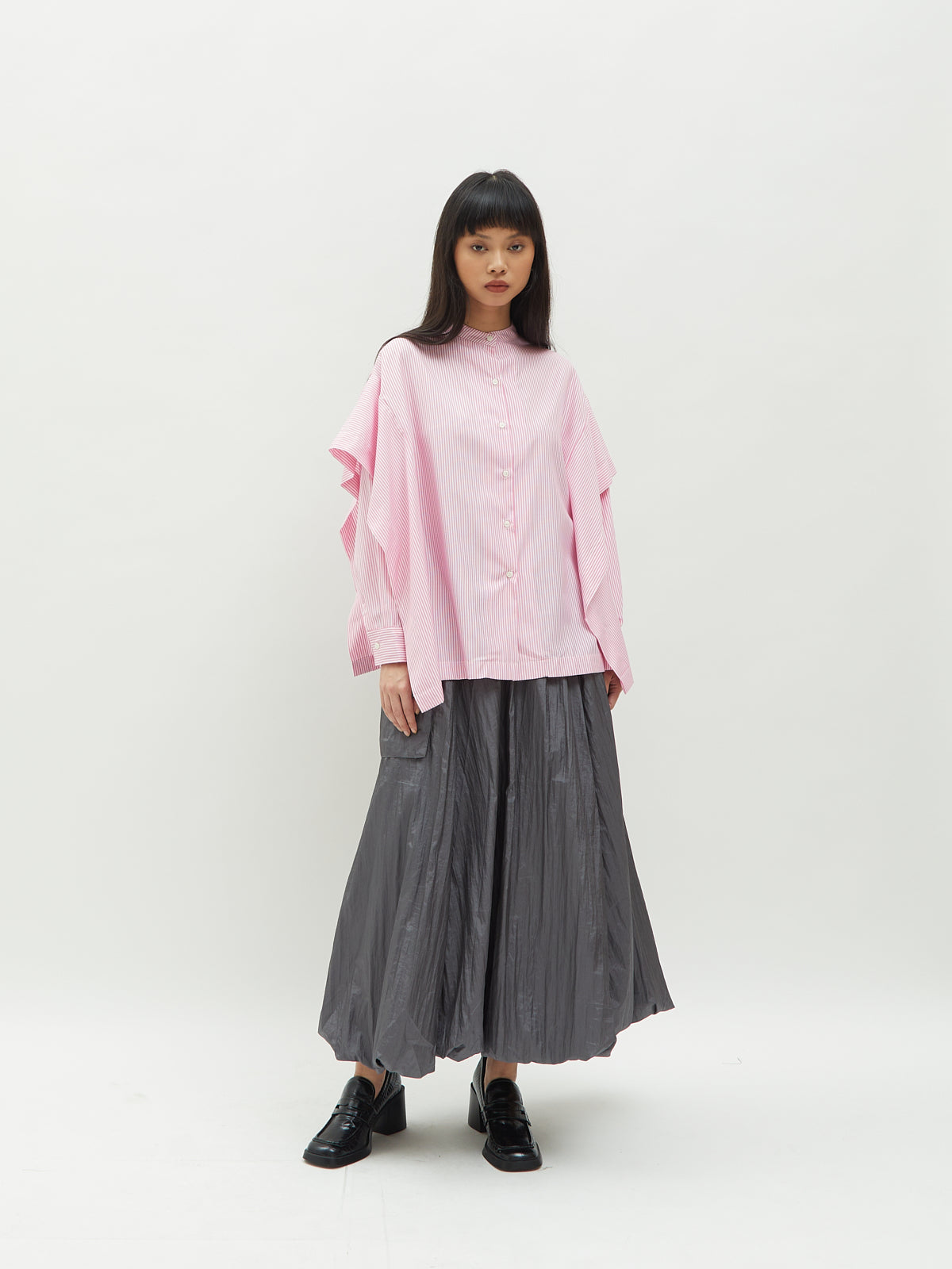 Aluna Side Ruffle Shirt