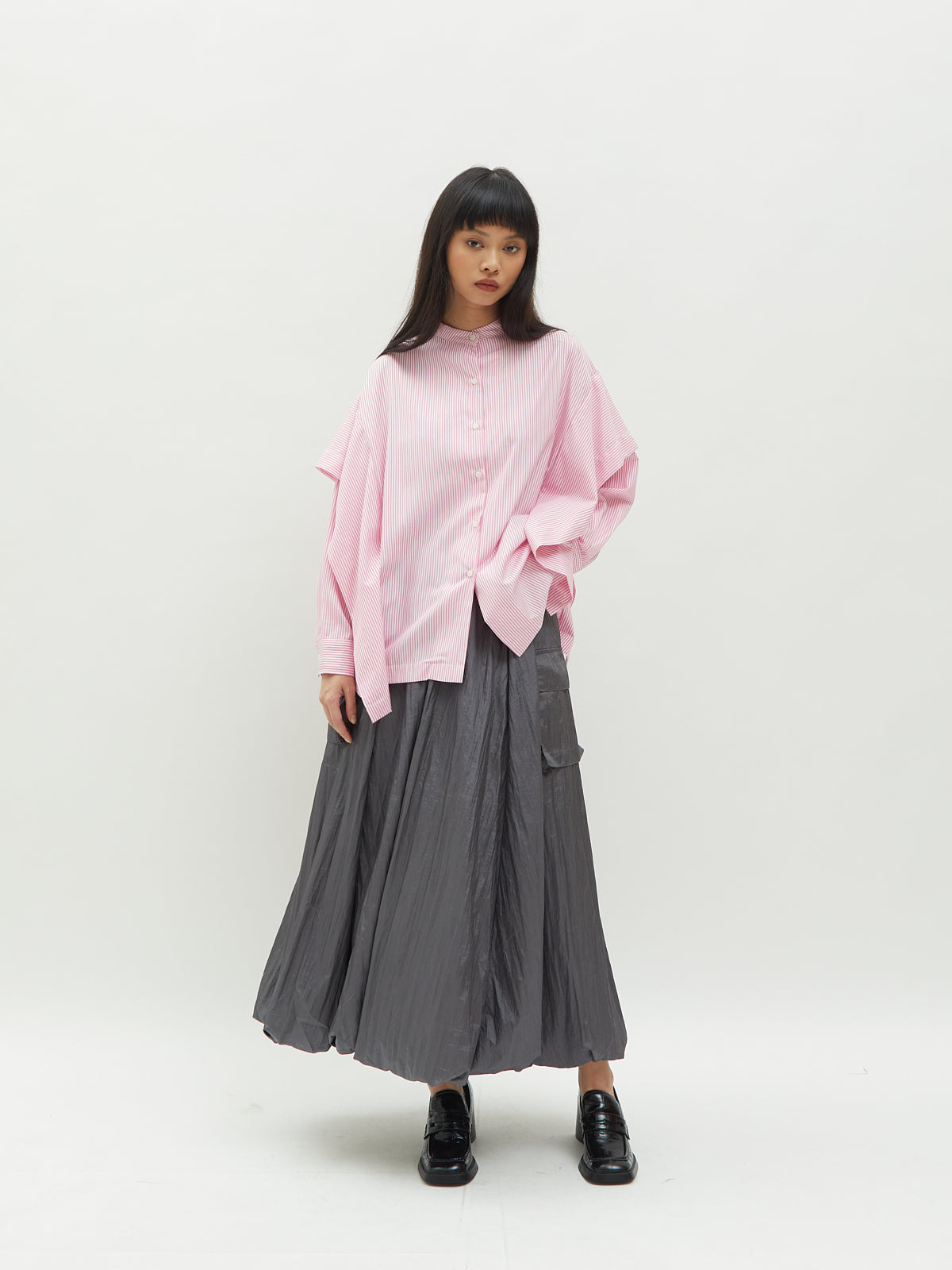 Aluna Side Ruffle Shirt