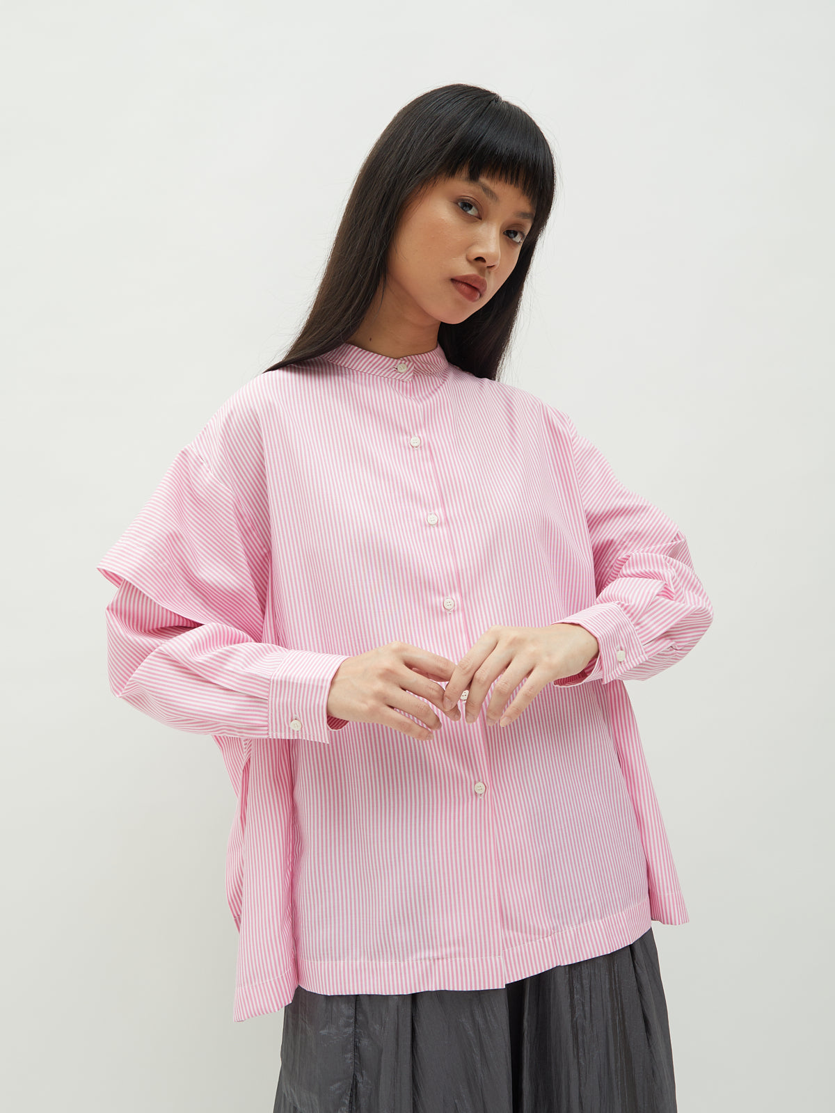 Aluna Side Ruffle Shirt