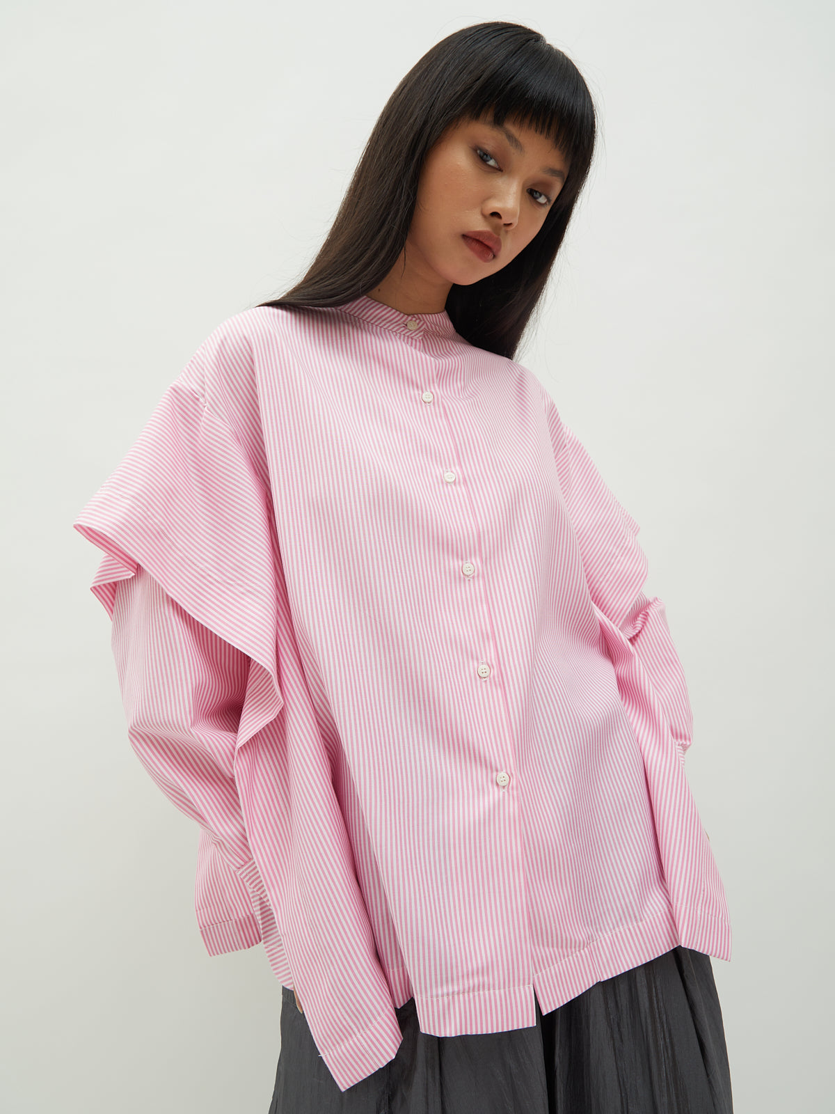 Aluna Side Ruffle Shirt