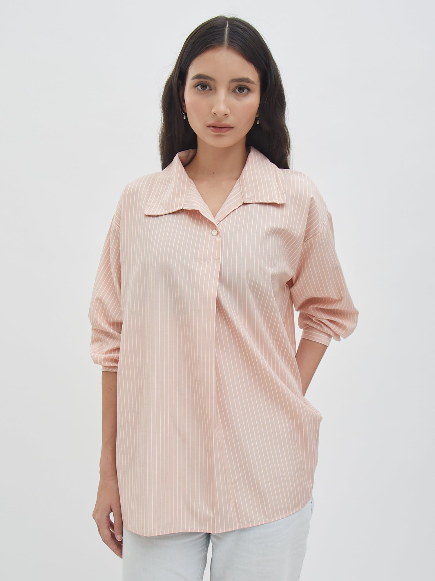 Venn Blouse - Peach - Velvet at Bobo