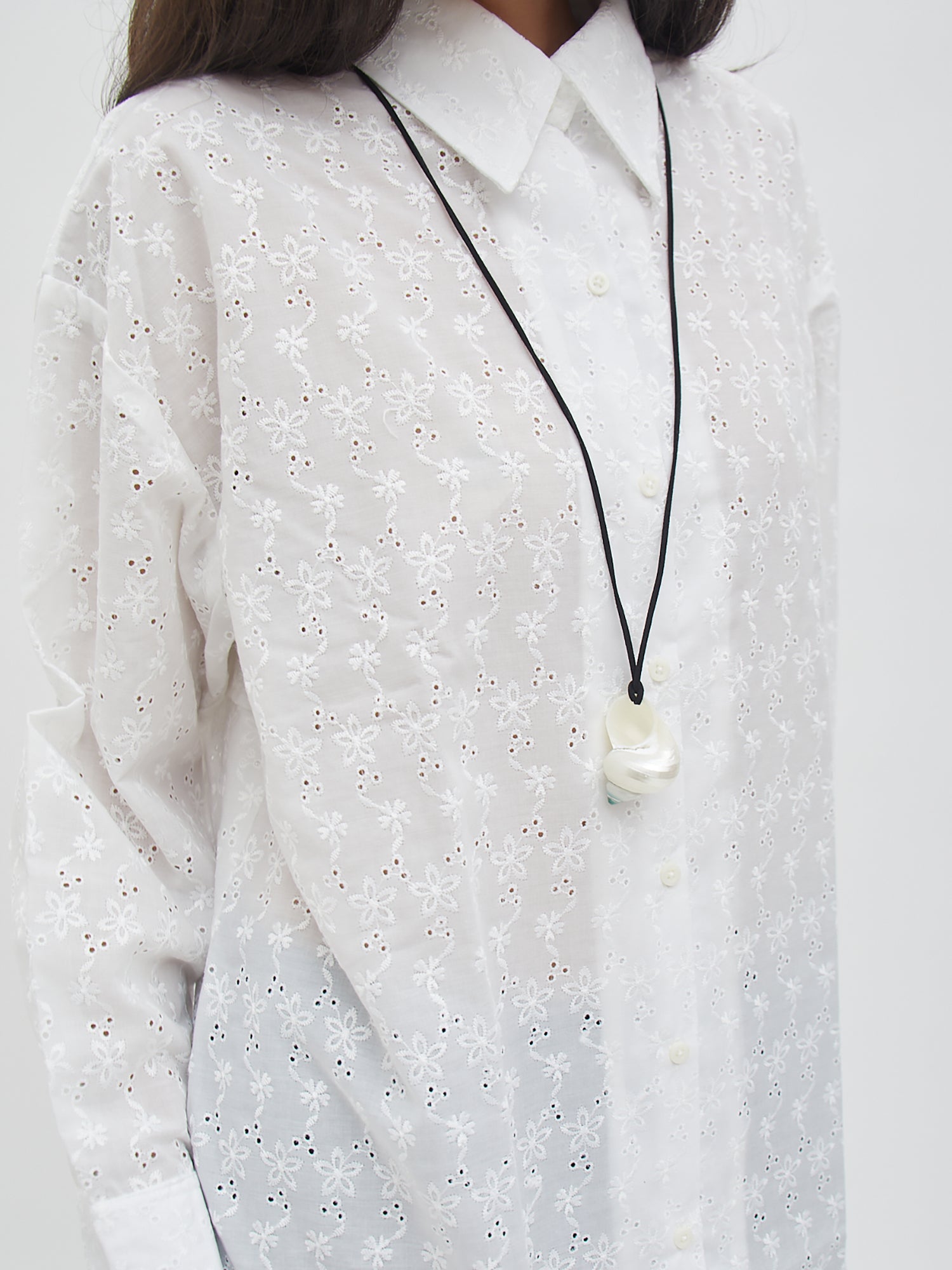 Zakia Embroidery Shirt Dress