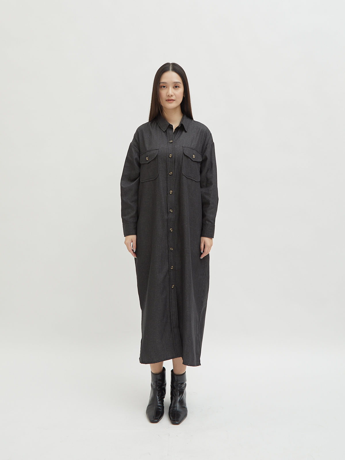 Kinnas Denim Shirt Dress