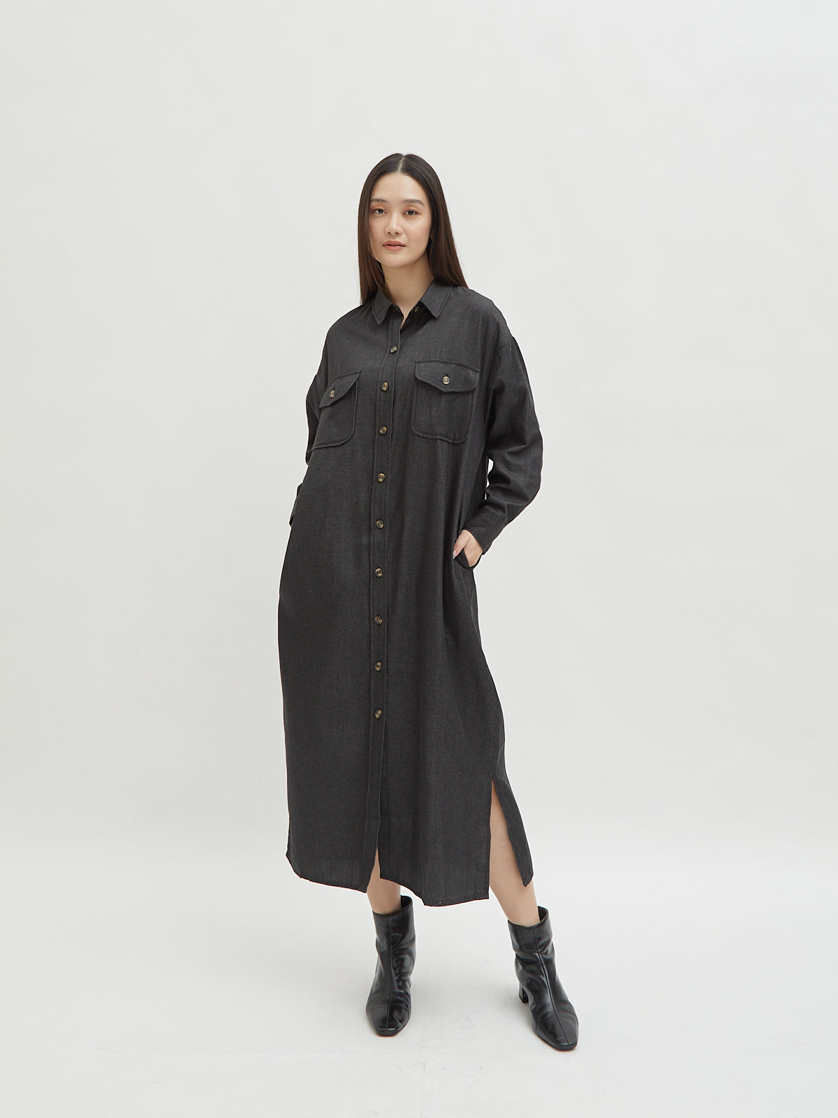 Kinnas Denim Shirt Dress