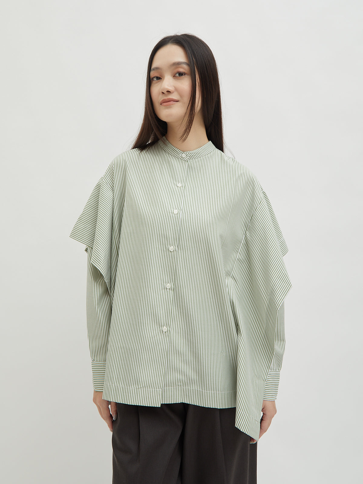 Aluna Side Ruffle Shirt